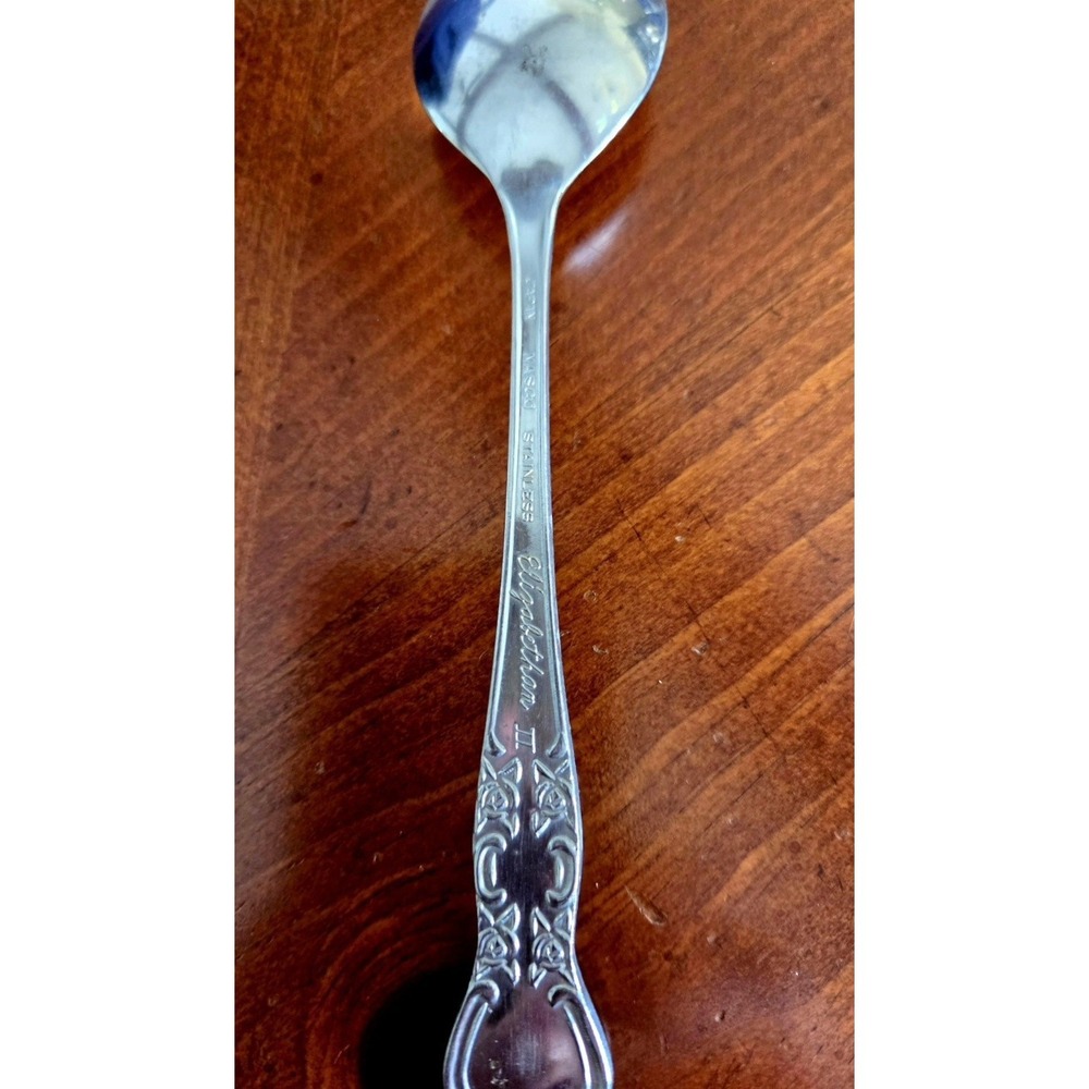 18 Pc Silverware Set 10 Teaspoons 8 Forks Nasco Stainless Elizabethan II Floral - Picture 4 of 6